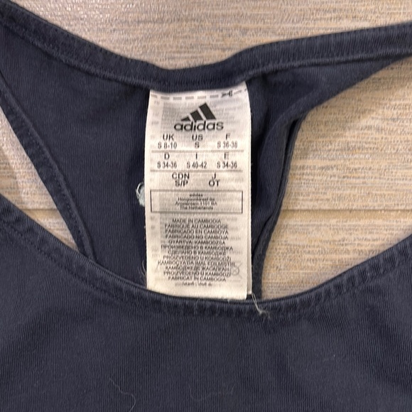 Adidas Black Tank Top with White Logo - Picture 2 of 9